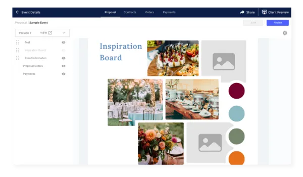 Curate Proposal Builder Sample Page