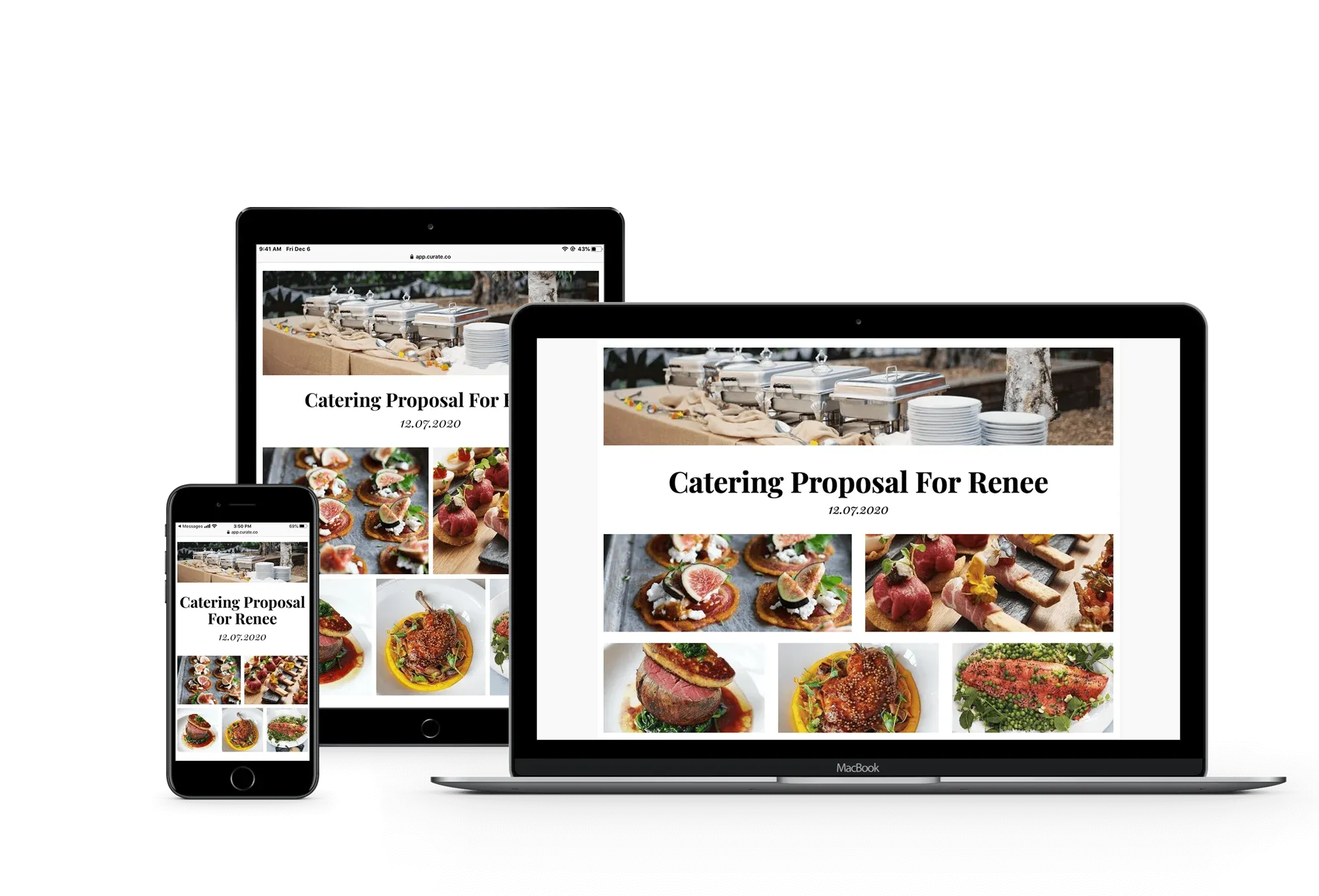 Curate proposal on multiple devices